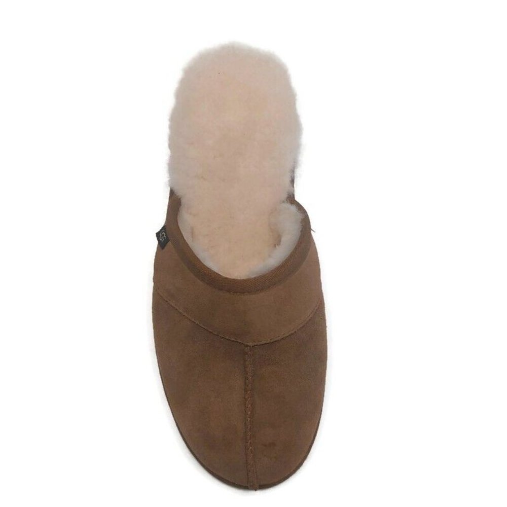 UGG Mens Size 9 Leisure Slide Cozy Suede Slippers Shoes 1018988 Chestnut Brown - Picture 2 of 8